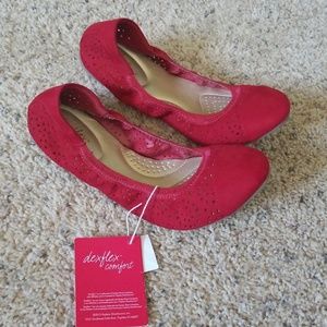 Red ballet flats